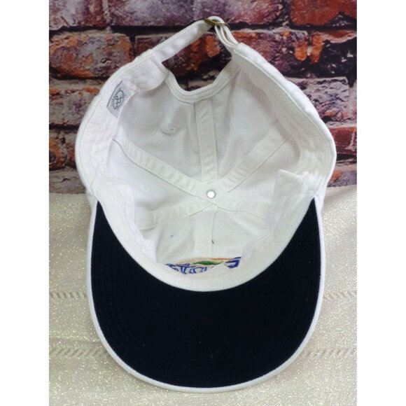 Vintage Fanta Orange Logo White Adjustable Baseball Cap *Has Stain* - Picture 6 of 8